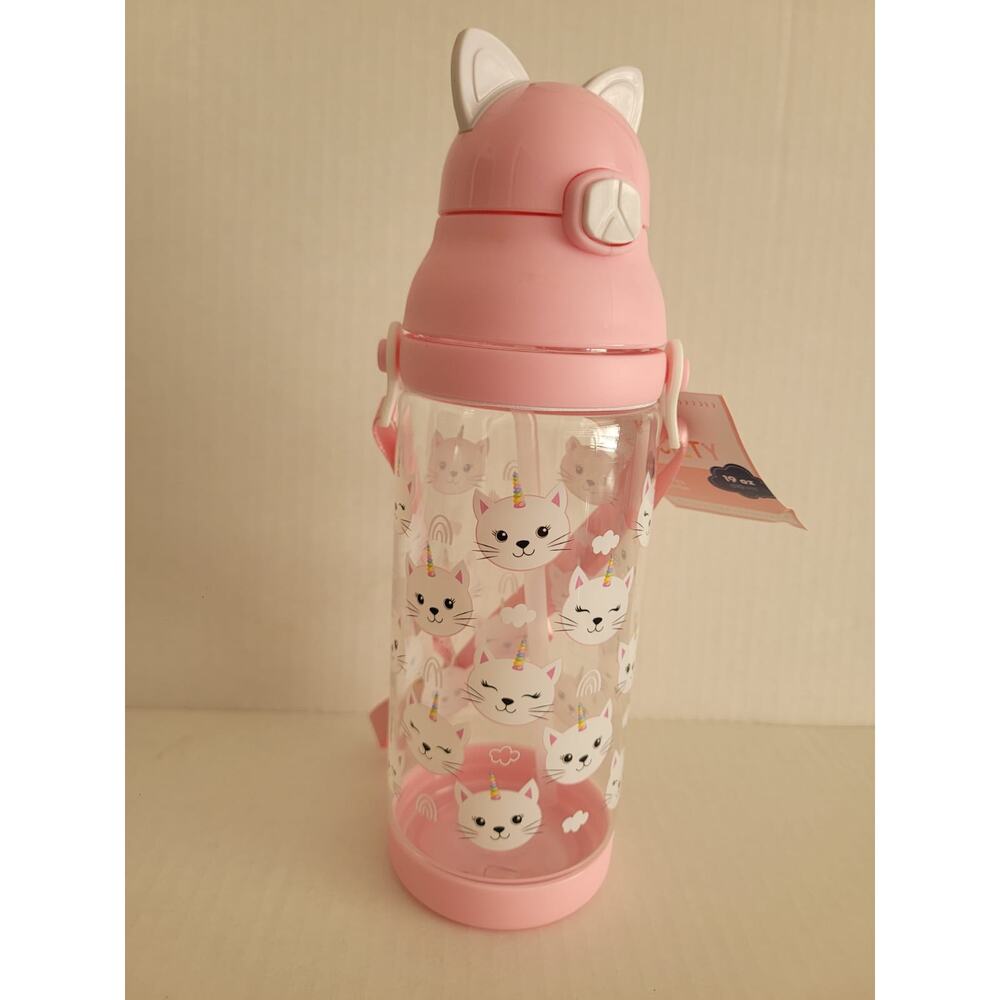 KIDZ SOCIETY- Plastic water bottle 19onz CAT